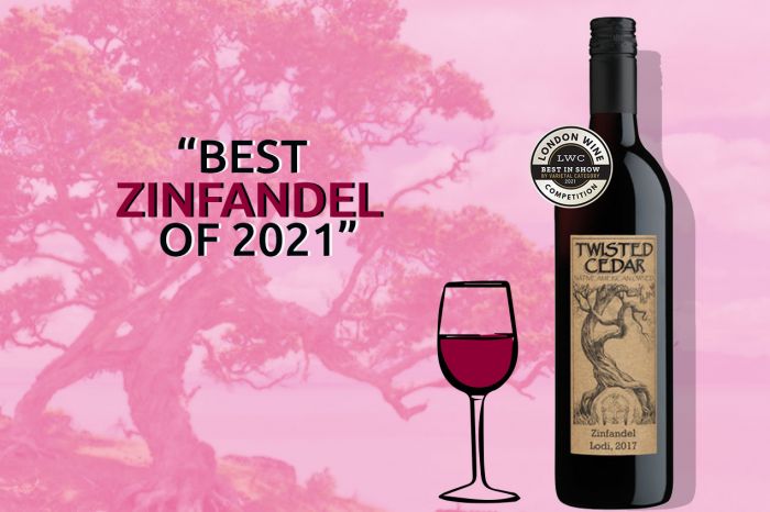 Photo for: Twisted Cedar Zinfandel wins the Best Wine by Varietal 2021 
